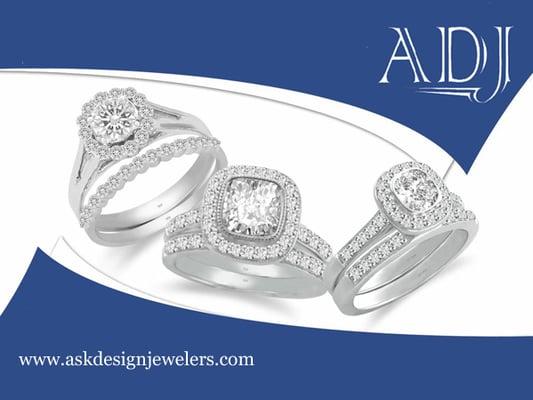 Large selection of engagement rings