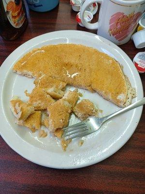 Eating breakfast with mom