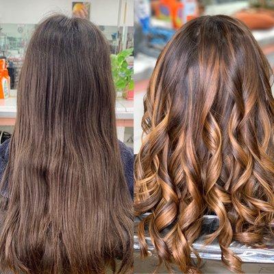 Caramel balayage by Ann.