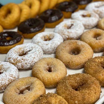 The cake donuts are delicious