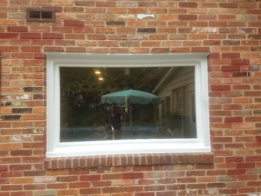 Installed window,