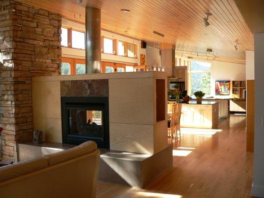 Living Room, Dining Room, Kitchen, North Boulder house