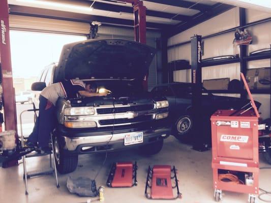 Auto repair in progress