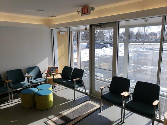 Our pleasant, light-filled reception  area