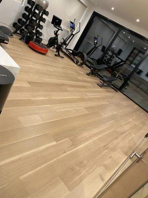 Q/R engineer white oak installation finished on site