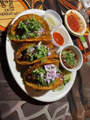 Amazing! Queso Birria tacos.