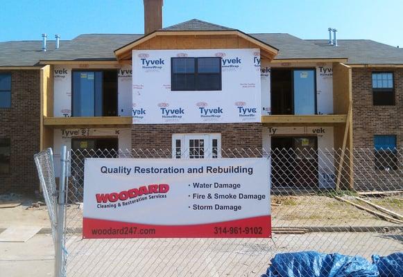 After your restoration project is completed, our construction team steps in and re-builds your property back to its original condition.