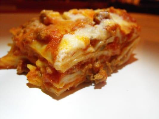 Our classic Italian lasagna as mamma would make it.