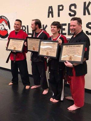 Getting my black belt! Love this school!