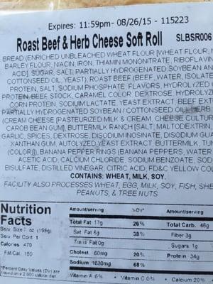 Oops! 2.5 days old?  I should have found the expiration date on the bottom of the package.  It tasted okay.