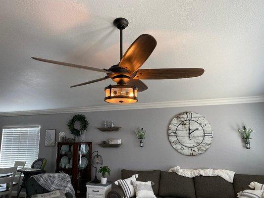 Ceiling fan installation