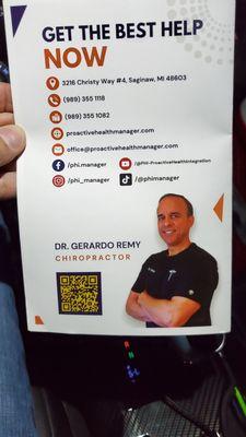 Contact info for Dr Remy