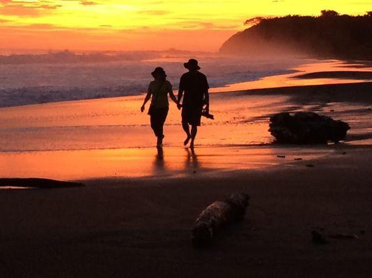 Sunsets are meant to be enjoyed on beach, like this one in Costa Rica