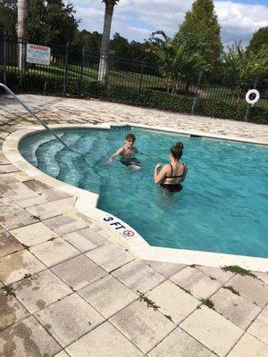 Pool and the twins