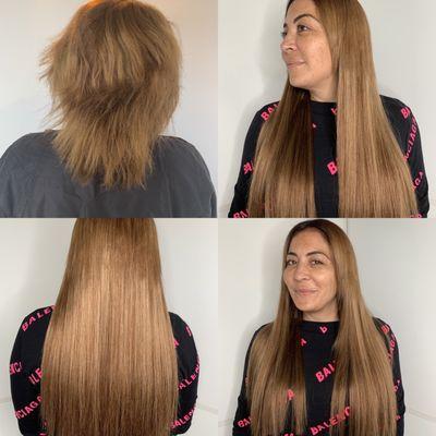 20" Extra length that matches her hair color for no more damage!