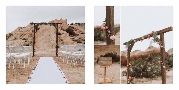 Beautiful arch and chairs from Best Backyard Weddings