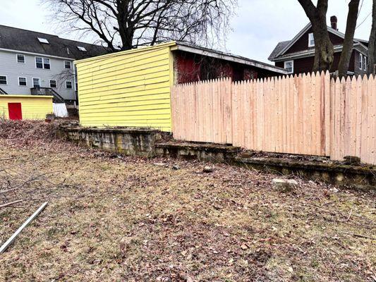 wooden fence