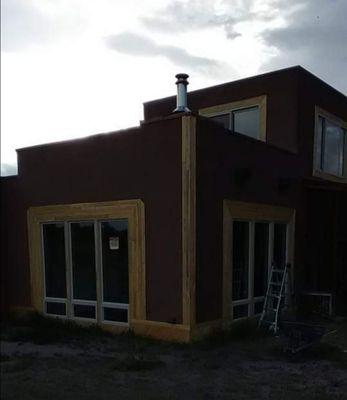 Colorado cabin main house installed windows and trimmed out both floors