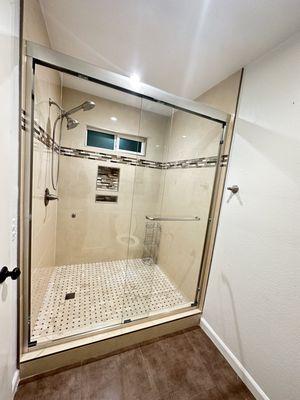 Silver Shower Doors Glass & Windows