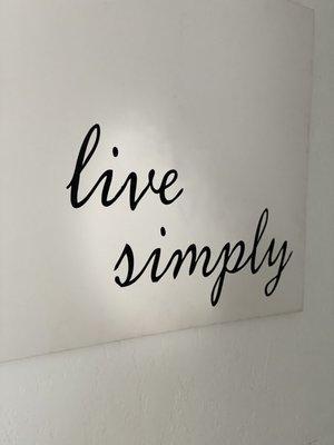 Live Simply