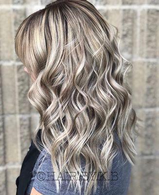 Balayage, baby-lights and lowlights