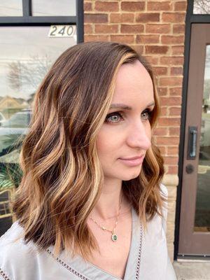 Face frame balayage