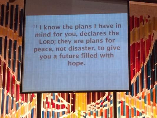 Jeremiah 29:11 NIV 11 For I know the plans I have for you," declares the Lord, "plans to prosper you and not to harm you, ...