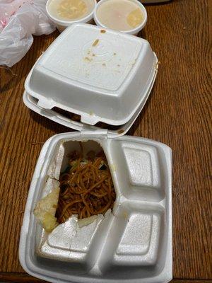 Take out at lucky China wasn't what I expected