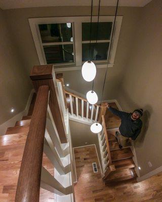 Staircase Landings & Unique Home Details with Project Manager Daniel Dorres.