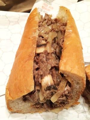 Mushroom Cheesesteak: Up Close and Personal