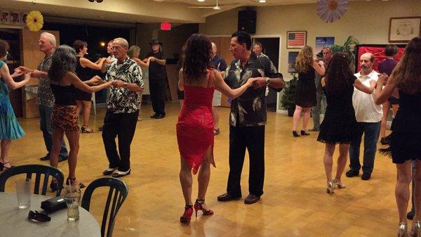 Yuiia is teaching Salsa class with Ron Montez in Hawaii