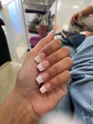 Acrylic nails French tips