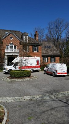 Safe and Sound Electric is on the job in Greenwich, CT.