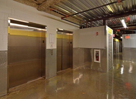 Extra large cargo elevators provide easy access to the upper floors, even for the largest items.