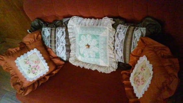 Handcrafted decorative pillows on sale...