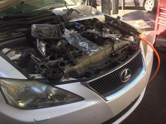 Water pump on 2006 lexus I350