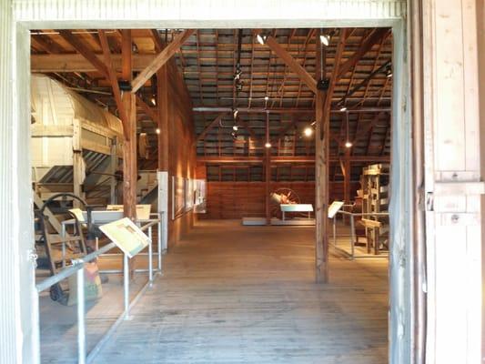 Inside seed bin museum