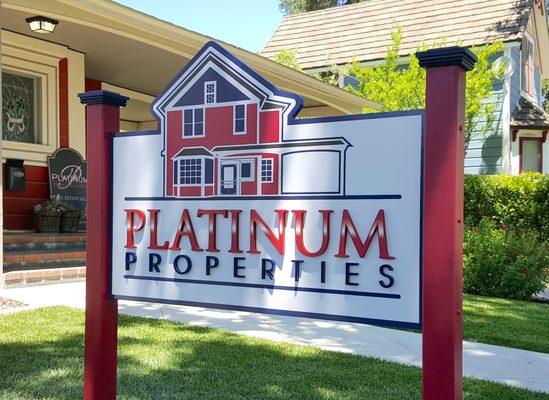 Platinum Properties monument sign