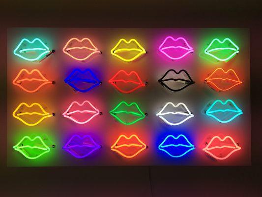 20 Neon Lips Sign for Artist Katherine Good