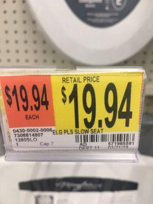 Price tag of wrong item