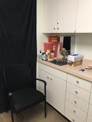 Exam room pre-renovation