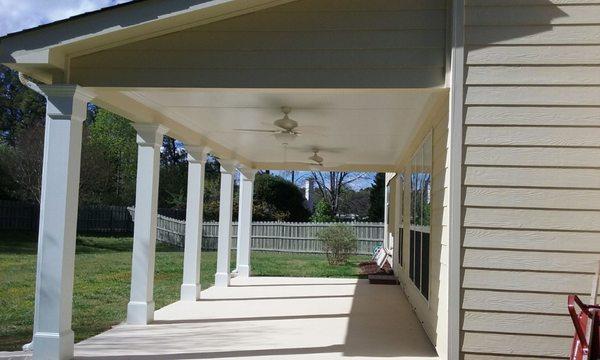 Covered porch.