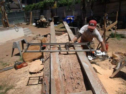 Custom onsite slab cutting