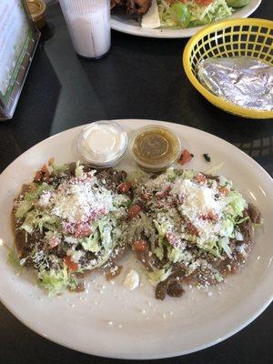 Tostadas with Steak