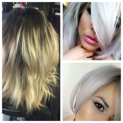 Platinum Blonde before and after