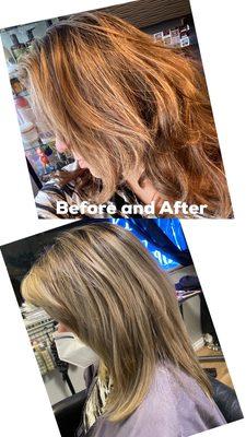 From brass to ash blonde!