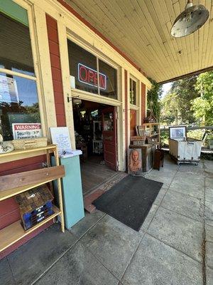 Storefront at Twice as Nice in Duncan's Mill, and some nice vintage wood crates for sale