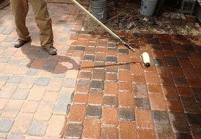 Sealing Concrete pavers to protect them