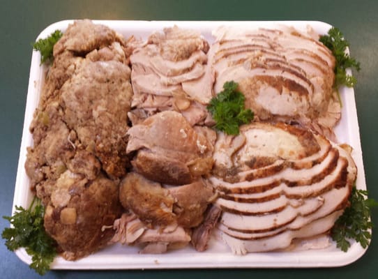 One Of Our Delicious Sliced Turkey Platters!