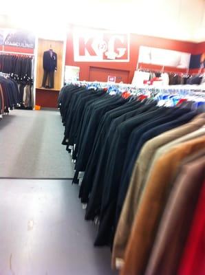 Suit aisle